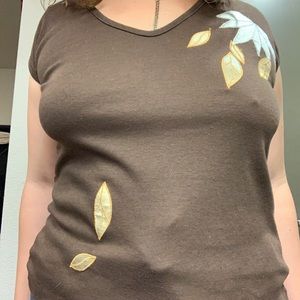 Vintage Calther lotus top